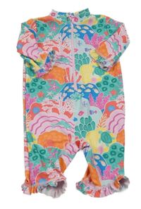 Barevný UV overal s mořskými živočichy Tu