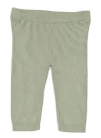 Zelenkavé žebrované pletené tepláky F&F