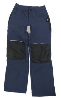Tmavomodro-černé zateplené outdoorové kalhoty Active Touch