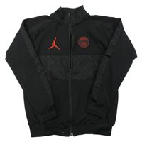 Černá sportovní propínací mikina s nášivkou Air Jordan
