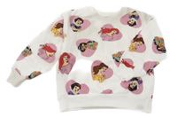 Smetanová mikina se srdíčky a Disney princeznami Disney