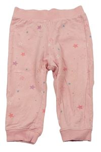 Růžové tepláky s hvězdami zn. H&M