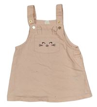 Světlerůžové plátěné laclové šaty s králíkem H&M