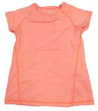 Neonově lososové sportovní tričko zn. H&M