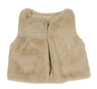 Béžová kožešinová podšitá vesta Dunnes Stores