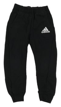 Černé tepláky s logem Adidas