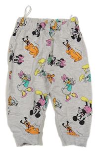 Šedé tepláky s Mickeym a kamarády Disney