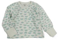 Bílo-modrá vzorovaná mikina Primark