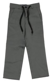 Šedé teplákové chino kalhoty 