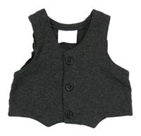 Šedá tepláková propínací vesta Topomini