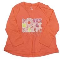 Lososové triko s nápisem Lupilu