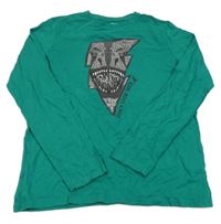 Zelené triko s dinem 