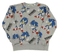 Šedá mikina se Sonicem H&M