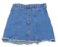 Světlemodrá riflová propínací riflová sukně Fishbone