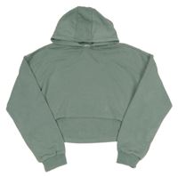 Zelená crop mikina s kapucí Primark