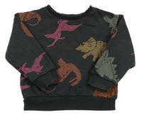 Tmavošedá mikina s diny Primark