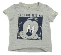 Šedé tričko s Mickeym C&A