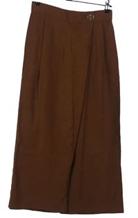 Dámské hnědé culottes kalhoty Zara 