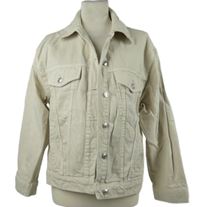 Dámská béžová riflová oversized bunda MNG 