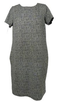 Dámské černo-barevné melírované úpletové šaty Beloved 