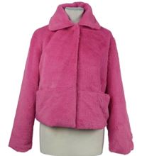 Dámský tmavorůžový kožíšek Shein 