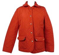 Dámská červená šusťáková prošívaná zateplená bunda 