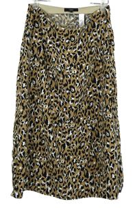 Dámská béžovo-černá vzorovaná midi sukně Next 