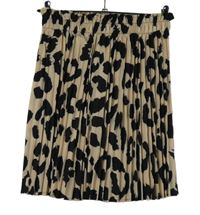 Dámská béžovo-černá vzorovaná plisovaná sukně Shein 