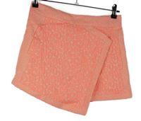 Dámská neonově růžová vzorovaná skort sukně River Island