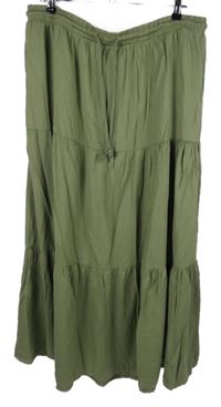 Dámská khaki midi sukně Janina 