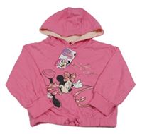 Nové- Růžová mikina s Minnie a kapucí Disney