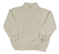 Smetanová mikina se zipem F&F