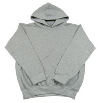 Světlešedá mikina s kapucí 