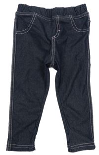 Tmavomodré legíny riflového vzhedu Ergee