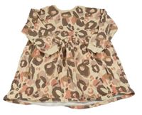 Béžové teplákové šaty s flíčky george