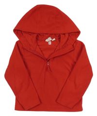 Červená fleecová funkční mikina s kapucí Mountain Warehouse