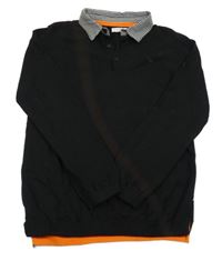 Černý svetr s límečkem M&Co.