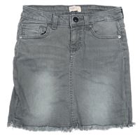 Šedá riflová sukně Only