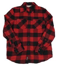 Černo-červená kostkovaná košile H&M