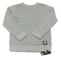 Nové - Šedý žebrovaný svetr Dunnes Stores