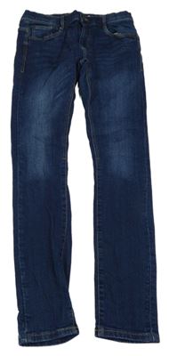 Tmavomodré skinny rifle C&A