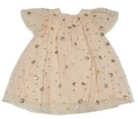 Lososové tylové šaty s flitry Primark