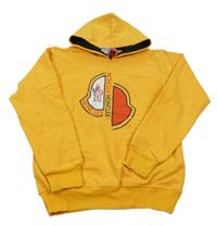 Žlutá mikina Moncler a kapucí 