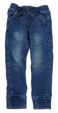 Modré teplákové jogger cuff rifle Lupilu