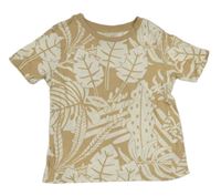 Béžové tričko s listy H&M