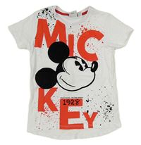 Bílé tričko s Mickeym Disney