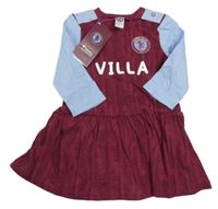 Nové - Vínovo-světlemodré fotbalové šaty Aston Villa 