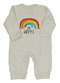 Bílý overal s duhou 