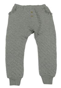 Šedé prošívané tepláky s volánky Next