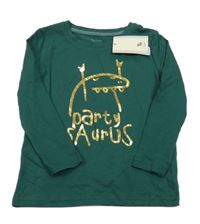 Nové - Tmavozelené triko s příšerkou Tu